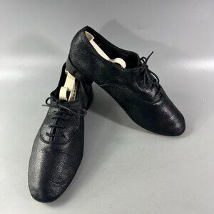 Repetto Zizi Oxford Shoes Genuine Black Leather, Size 38